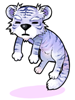 White Tiger King Doll Hat